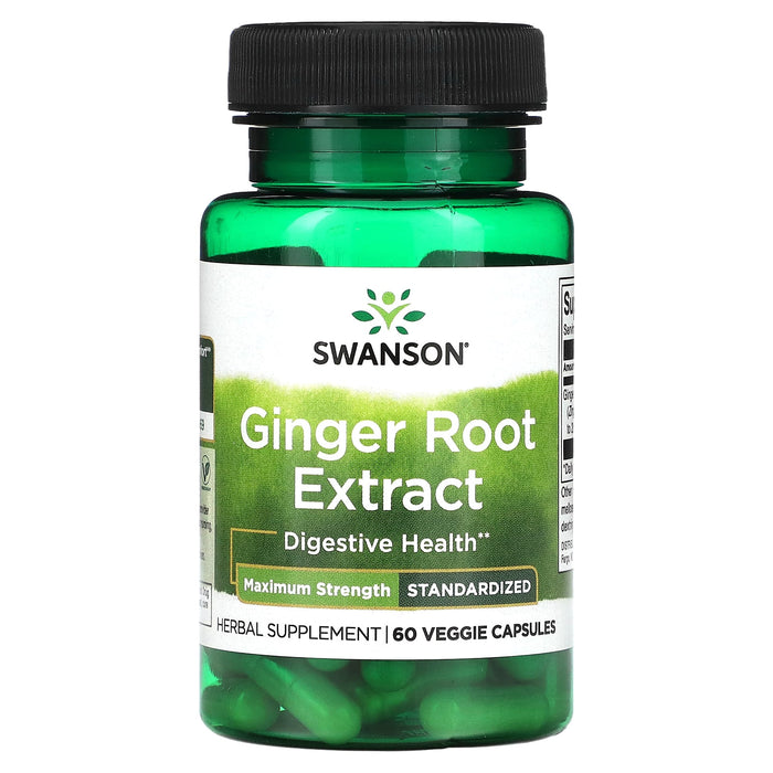 Swanson, Ginger Root Extract, 60 Veggie Capsules