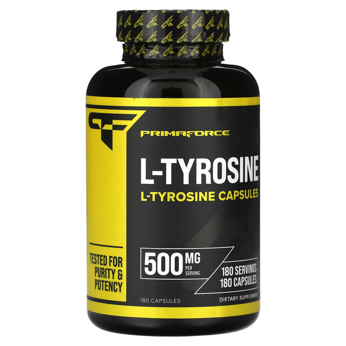 Primaforce, L-Tyrosine, 500 mg, 180 Capsules