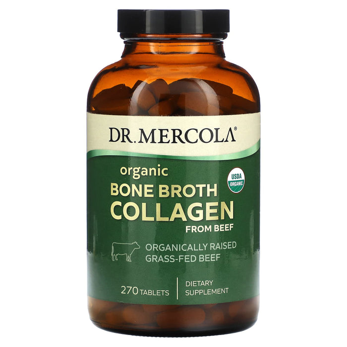 Dr. Mercola, Organic Bone Broth Collagen from Beef, 270 Tablets
