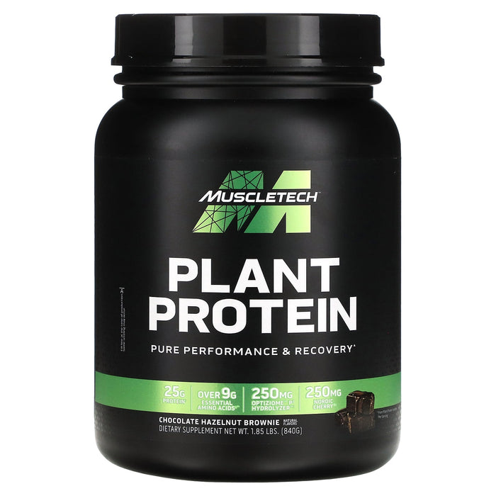 MuscleTech, Plant Protein, Chocolate Hazelnut Brownie, 1.85 lb (840 g)
