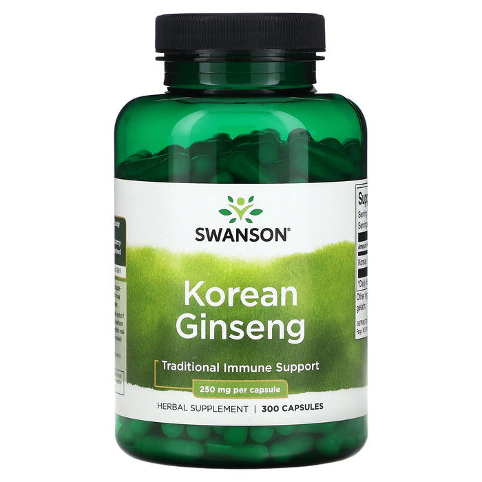 Swanson, Korean Ginseng, 250 mg, 300 Capsules
