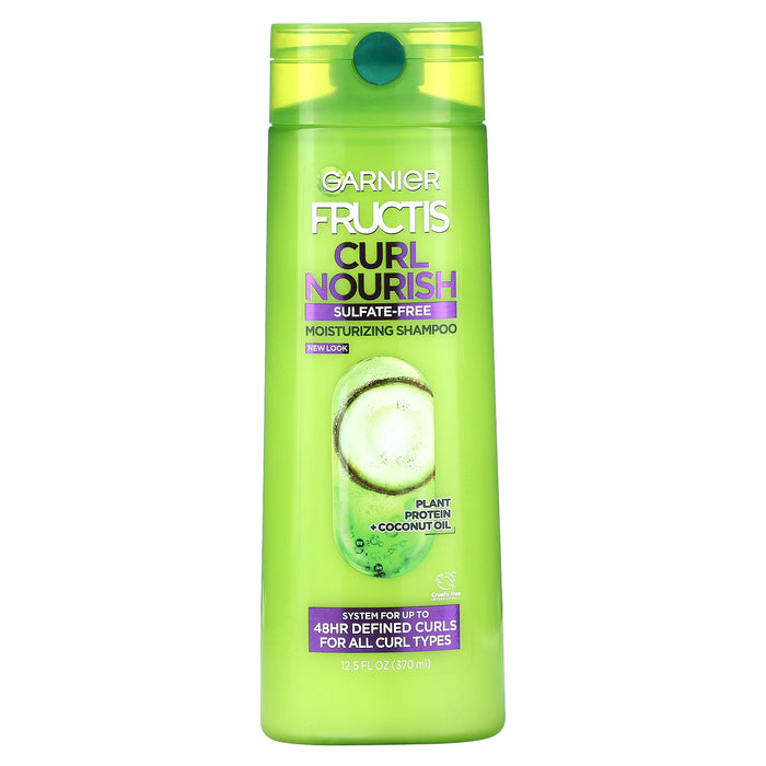 Garnier, Curl Nourish, Moisturizing Shampoo, For All Curl Types, 12.5 fl oz (370 ml)