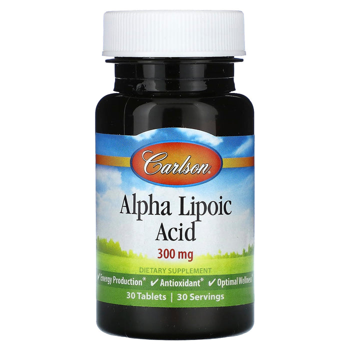 Carlson, Alpha Lipoic Acid, 300 mg, 30 Tablets