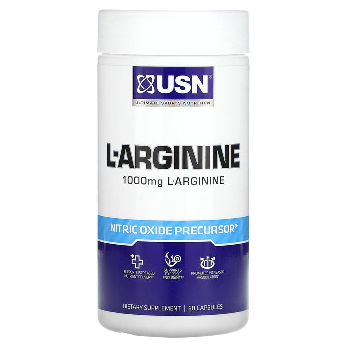 USN, L-Arginine, 500 mg , 60 Capsules