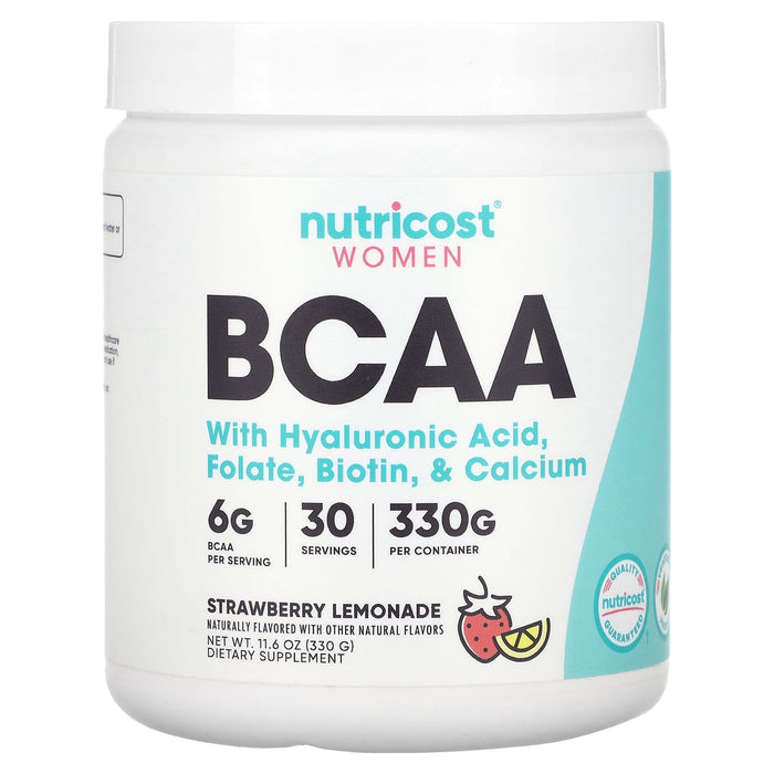 Nutricost, Women, BCAA, Strawberry Lemonade, 6 g, 11.6 oz (330 g)