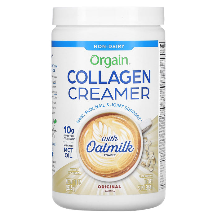 Orgain, Collagen Creamer with Oatmilk Powder, French Vanilla, 10 oz (283.5 g)
