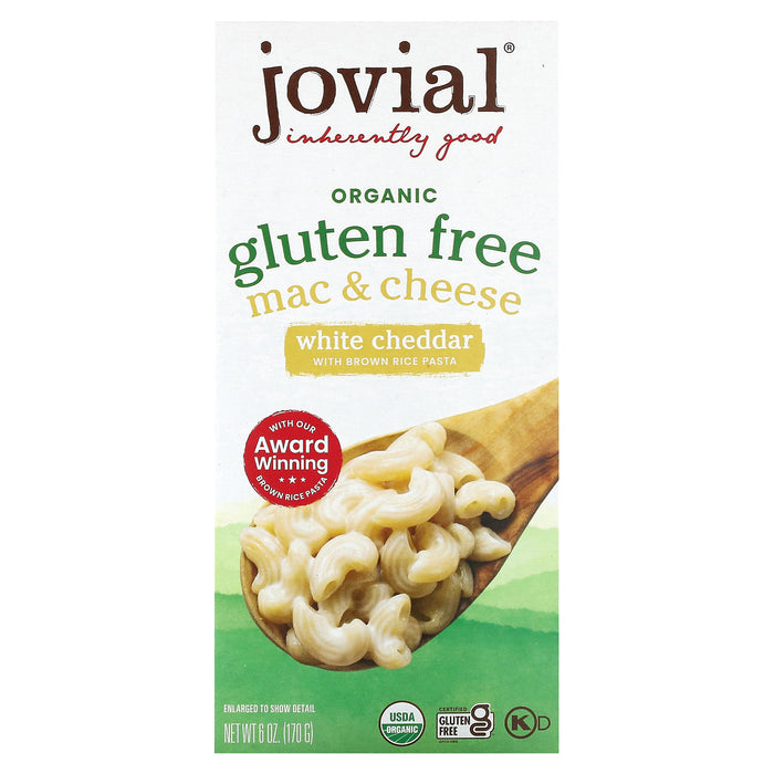 Jovial, Organic Gluten Free, Mac & Cheese, White Cheddar , 6 oz (170 g)