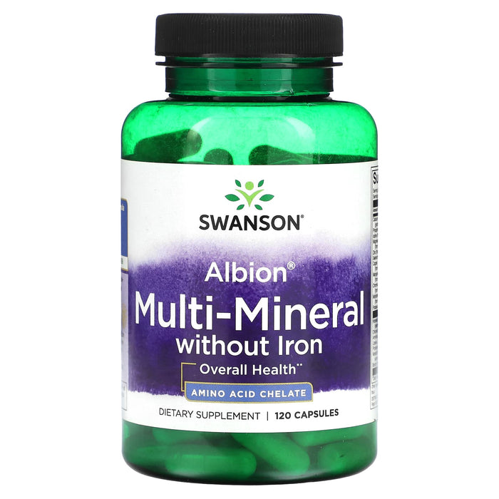 Swanson, Albion, Multi-Mineral without Iron, 120 Capsules