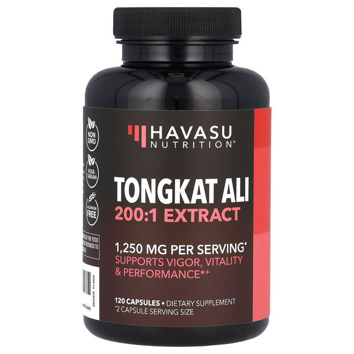 Havasu Nutrition, Tongkat Ali, 200:1 Extract, 625 mg, 120 Capsules