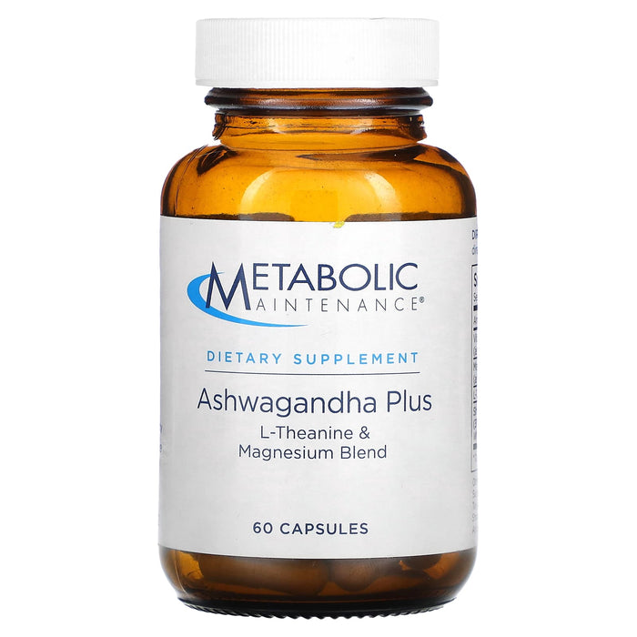 Metabolic Maintenance, Ashwagandha Plus, L-Theanine & Magnesium Blend, 60 Capsules