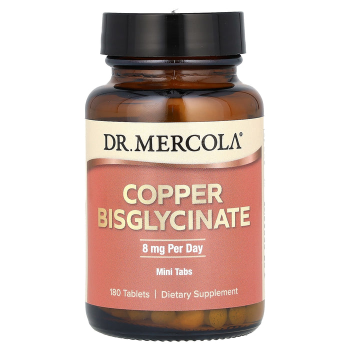 Dr. Mercola, Copper Bisglycinate, 8 mg, 180 Tablets