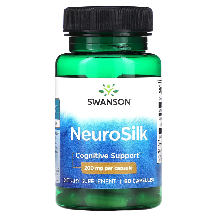 Swanson, NeuroSilk, 200 mg, 60 Capsules