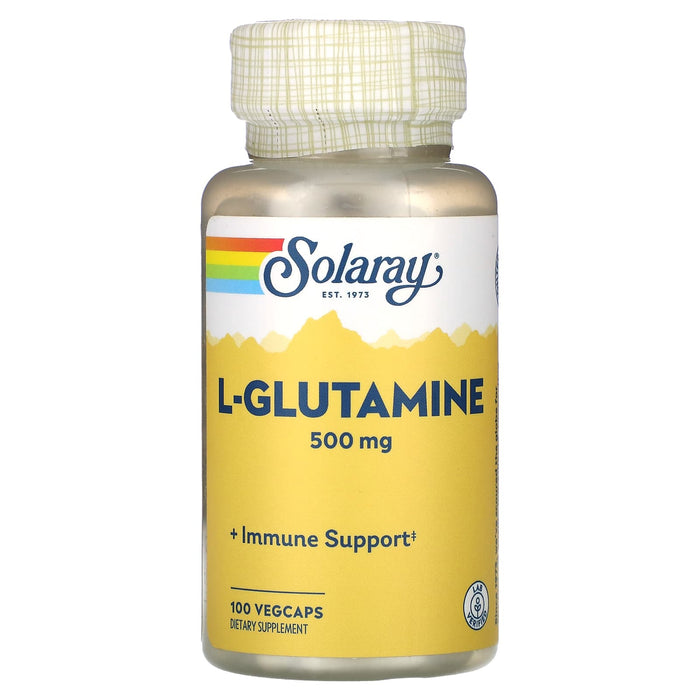 Solaray, L-Glutamine, 500 mg, 100 VegCaps
