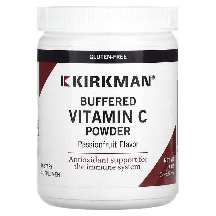 Kirkman Labs, Buffered Vitamin C Powder, Passionfruit, 7 oz (198.5 gm)