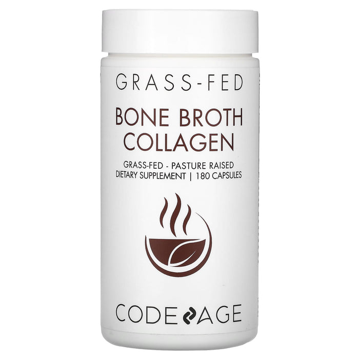 Codeage, Bone Broth Collagen, 180 Capsules