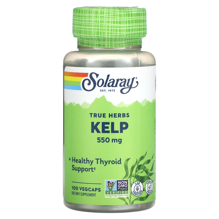 Solaray, True Herbs, Kelp, 550 mg, 100 Vegcaps