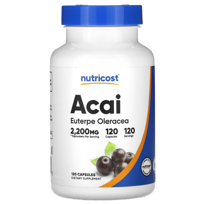 Nutricost, Acai, 2,200 mg, 120 Capsules