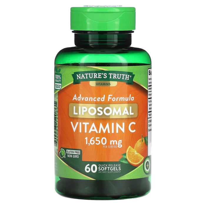 Nature's Truth, Liposomal Vitamin C, Advanced Formula, 550 mg, 60 Quick Release Softgels