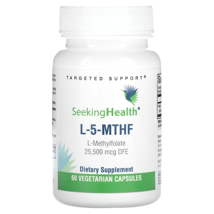 Seeking Health, L-5-MTHF, L-Methylfolate, 25,500 mcg DFE, 60 Vegetarian Capsules