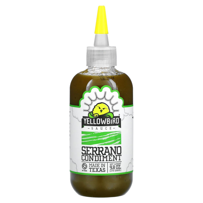 Yellowbird Sauce, Jalapeno Condiment, 9.8 oz (278 g)