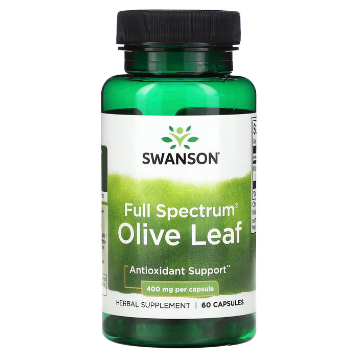 Swanson, Full Spectrum Olive Leaf, 400 mg, 60 Capsules