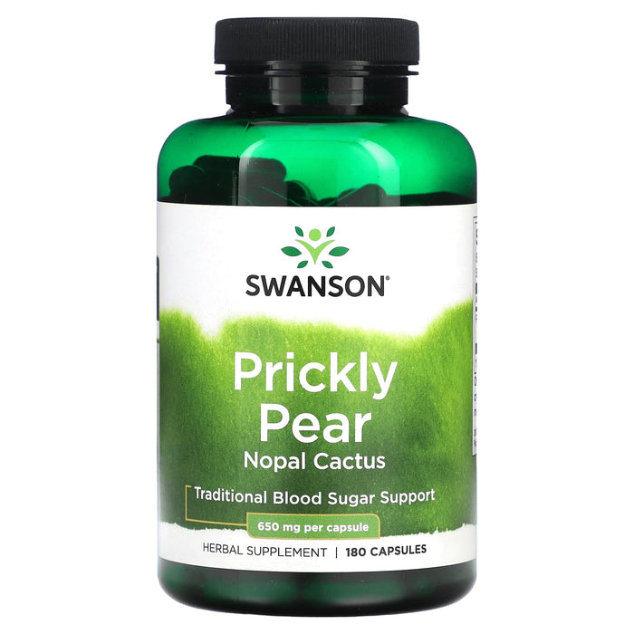 Swanson, Prickly Pear Nopal Cactus, 650 mg, 180 Capsules