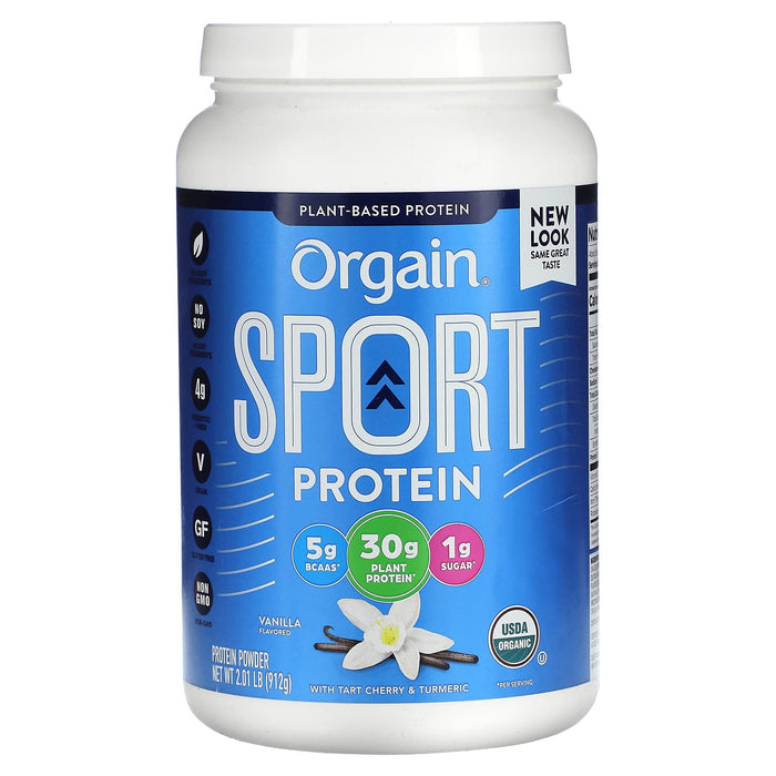 Orgain, Sport Protein Powder, Vanilla, 2.01 lb (912 g)