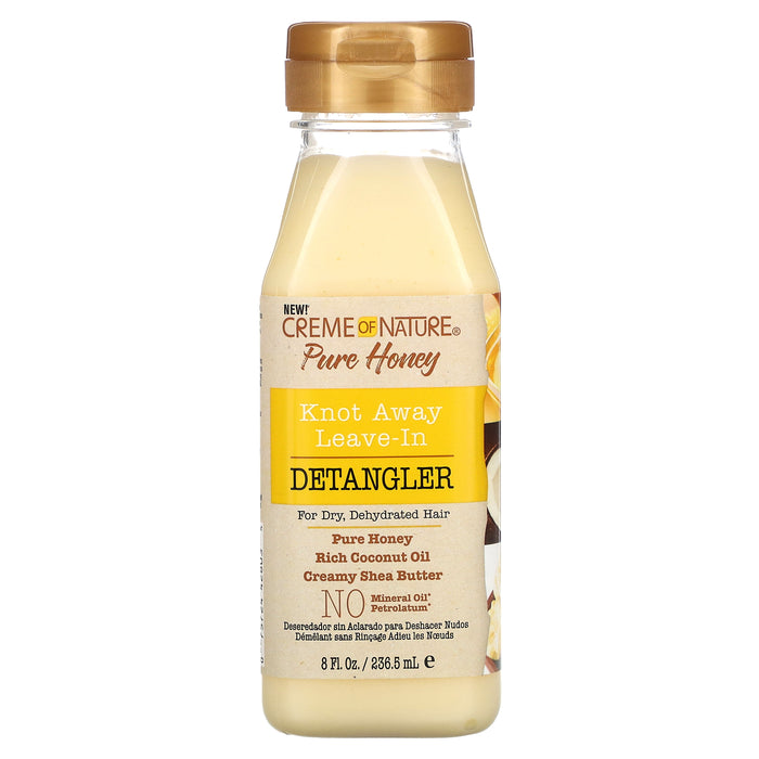Creme Of Nature, Pure Honey, Knot Away Leave-In Detangler, 8 fl oz (236.5 ml)