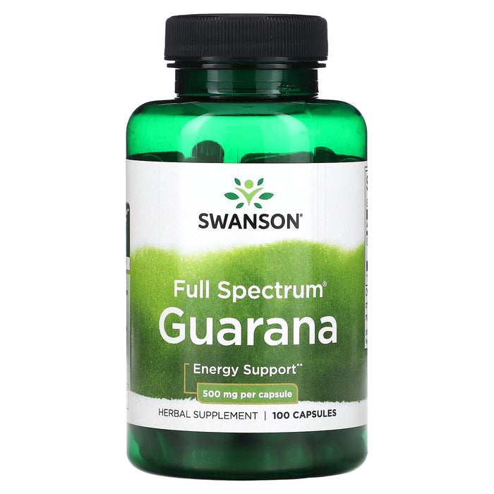 Swanson, Full Spectrum Guarana, 500 mg, 100 Capsules