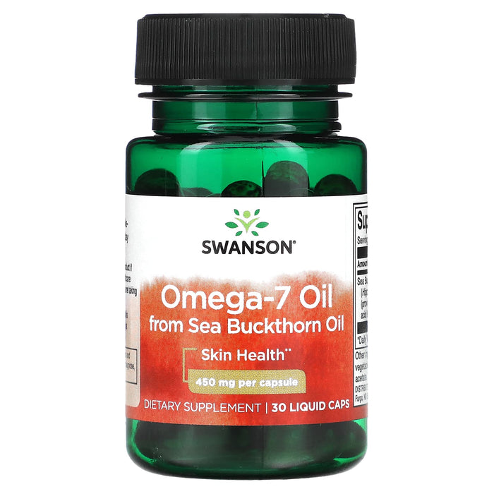Swanson, Omega-7 Oil from Sea Buckthorn Oil, 450 mg , 30 Liquid Caps