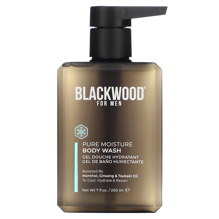 Blackwood For Men, Pure Moisture Body Wash, Menthol, Ginseng & Tsubaki Oil, 7 fl oz (200 ml)