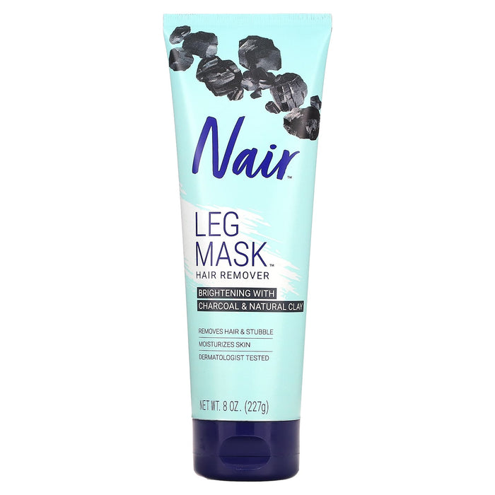Nair, Hair Remover, Leg Mask, Charcoal & Natural Clay, 8 oz (227 g)