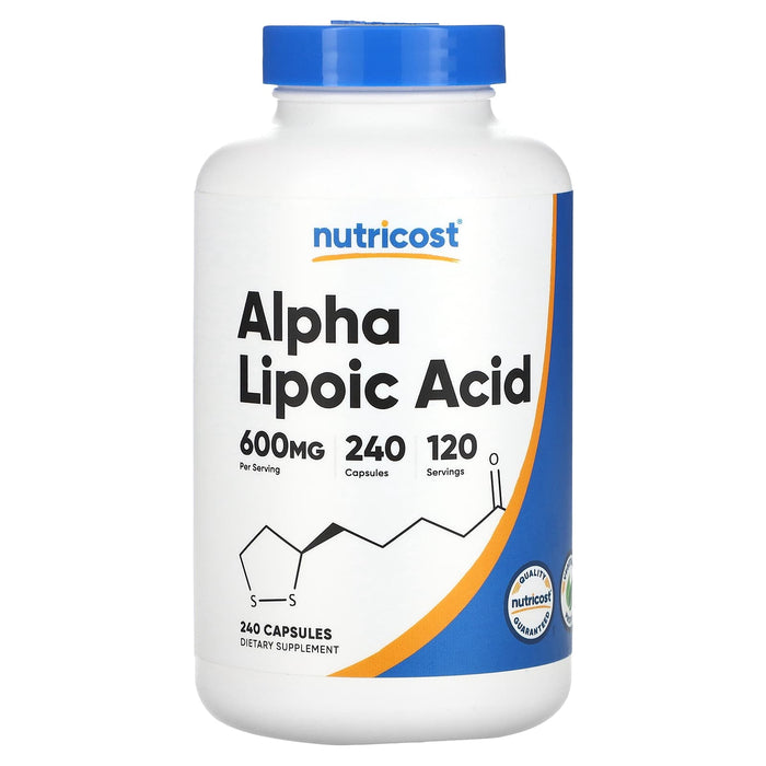 Nutricost, Alpha Lipoic Acid, 300 mg, 240 Capsules