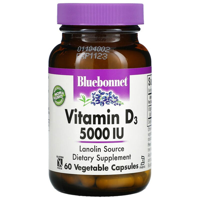 Bluebonnet Nutrition, Vitamin D3, Raspberry, 5,000 IU (125 mcg), 90 Chewable Tablets