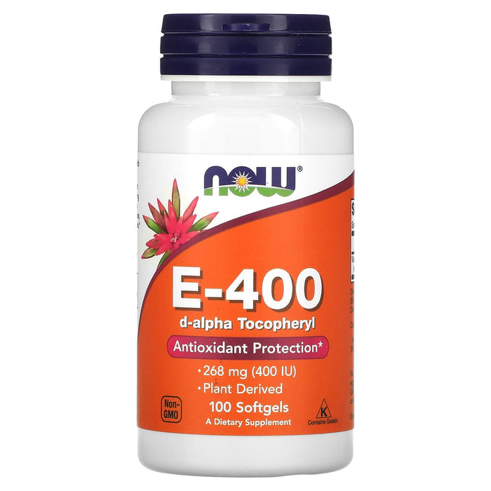 NOW Foods, E-400, 268 mg (400 IU), 100 Softgels