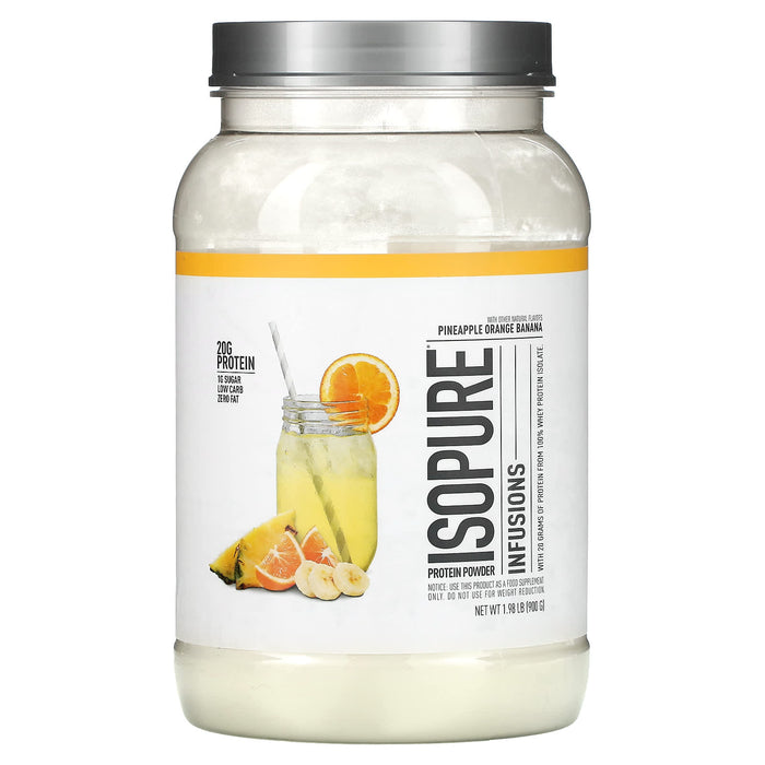 Isopure, Infusions Protein Powder, Pineapple Orange Banana, 1.98 lb (900 g)