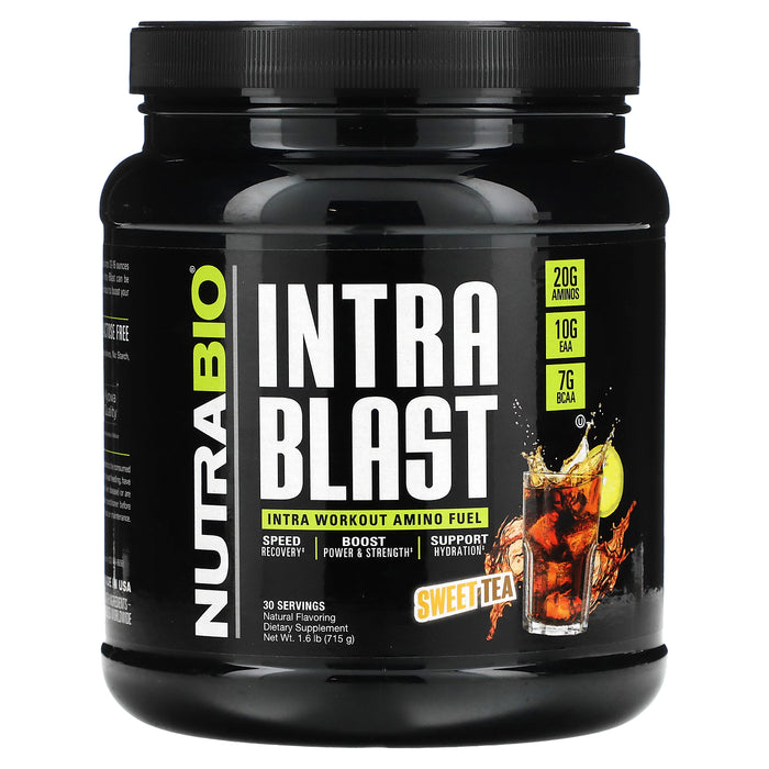 Nutrabio Labs, Intra Blast, Intra Workout Amino Fuel, Blueberry Lemonade, 1.51 lb (683 g)