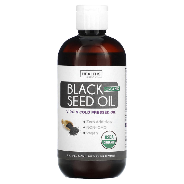 Healths Harmony, Organic Black Seed Oil, 8 fl oz (240 ml)
