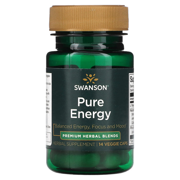 Swanson, Pure Energy, 14 Veggie Caps