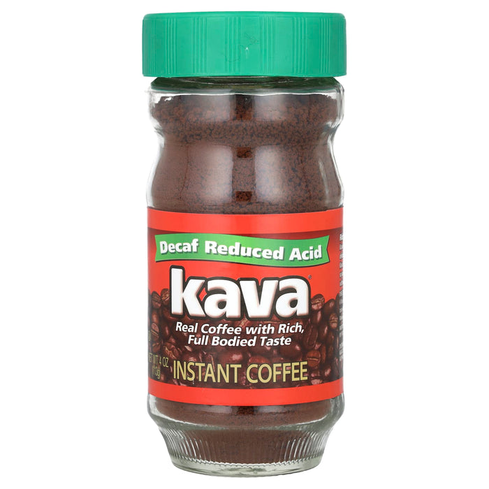 Kava Coffee, Instant Coffee, Reduced Acid, Decaf , 4 oz (113 g)