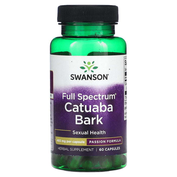 Swanson, Full Spectrum Catuaba Bark, 465 mg, 60 Capsules