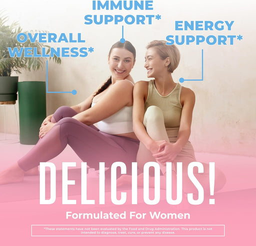 Maryruth Organics | USDA Organic Liquid Multivitamins for Women | Liposomal Womens Multivitamin for Immune Support | Vanilla Peach | Sugar-Free, Vegan | 15.22 Fl Oz