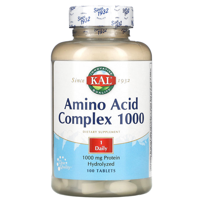 KAL, Amino Acid Complex 1000, 100 Tablets