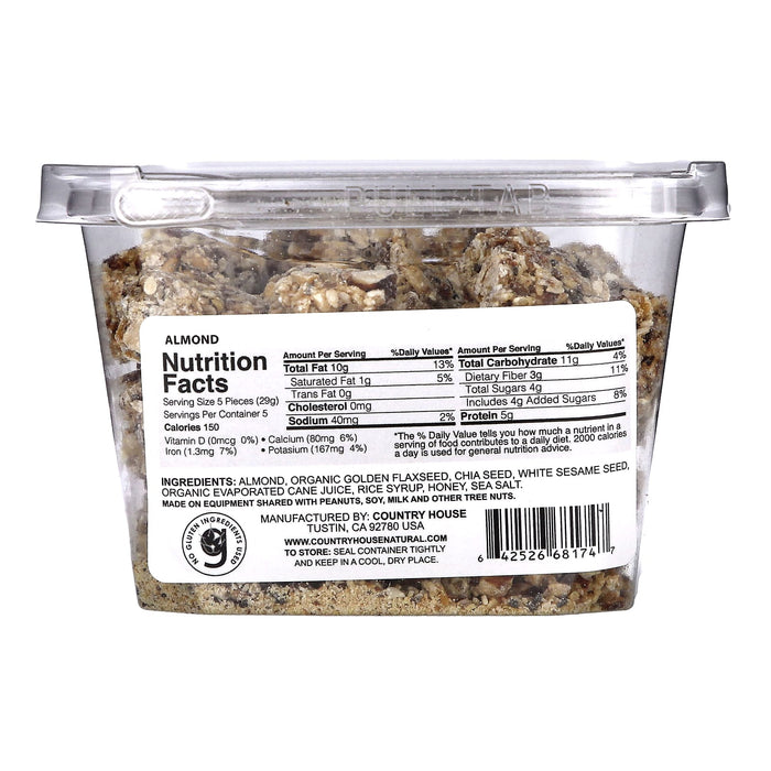 Country House Natural, Almond, Chia + Flaxseed , 6.5 oz (184 g)