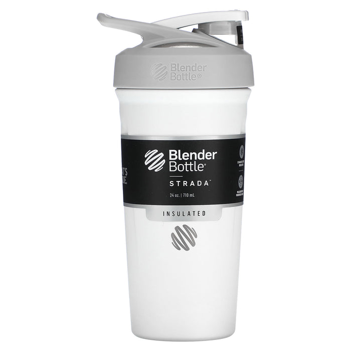 BlenderBottle Strada Shaker Cup Insulated Stainless Steel Water Bottle 24oz