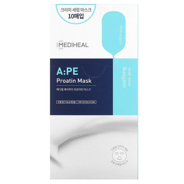 Mediheal, A:PE Proatin Beauty Mask, 10 Sheets, 0.85 fl oz (25 ml) Each