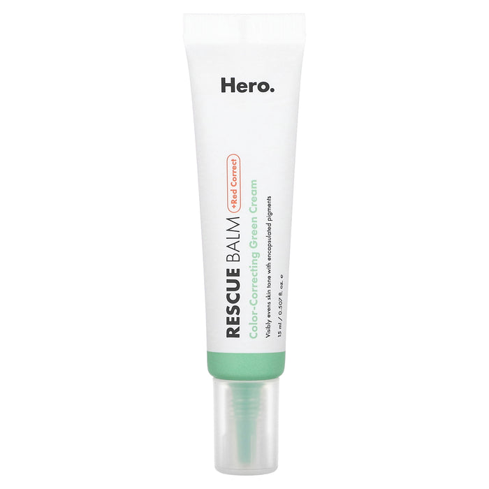 Hero Cosmetics, Rescue Balm + Red Correct, 0.507 fl oz(15 ml)