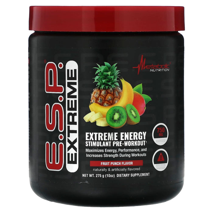 Metabolic Nutrition, E.S.P. Extreme Energy Stimulant Pre-Workout, Green Apple, 10 oz (275 g)