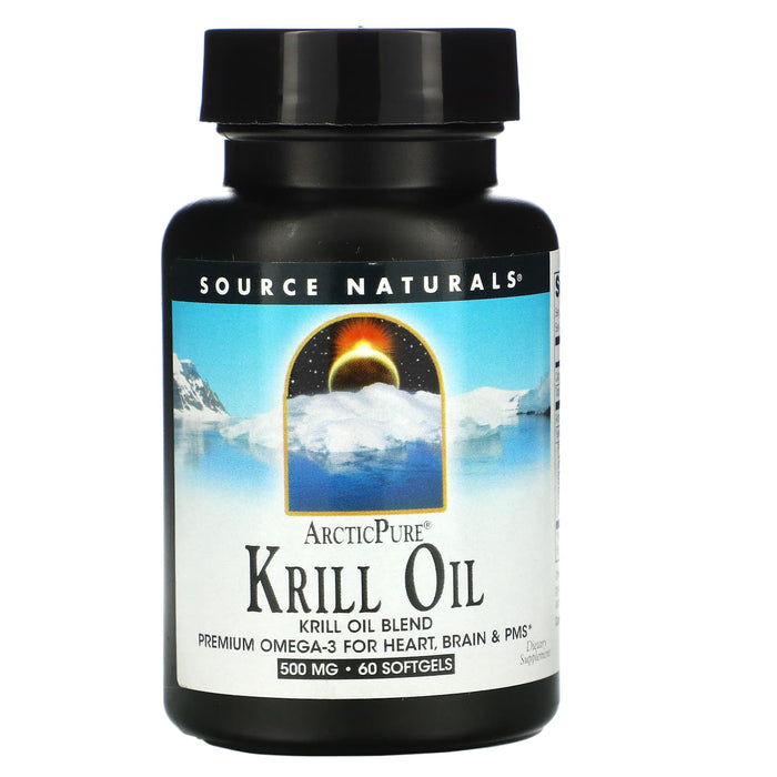 Source Naturals, ArcticPure, Krill Oil, 500 mg, 120 Softgels