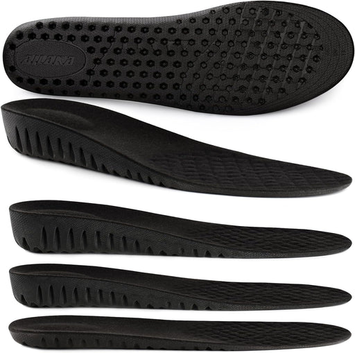 Ailaka Height Increase Insoles for Men Women, Honeycomb Shock Absorbing Cushion Insoles, Replacement Full Length Sports Shoe Height Inserts Height Elevation